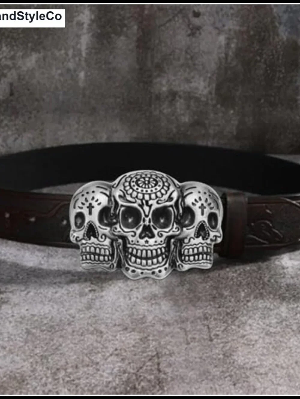 Western Bull Skull Belt Buckle Zinc Alloy Fits 1.5